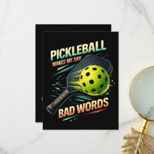 Lustige Pickleball Lässt Mich Schlechte Wörter Sag Dankeskarte