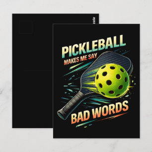 Lustige Pickleball Lässt Mich Schlechte Wörter Sag Postkarte