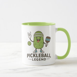 Lustige Pickleball-Legende Charakter Cute Bunt Tasse