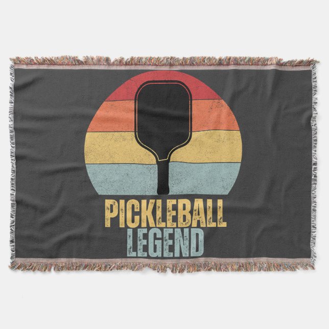 Lustige Pickleball-Legende Decke (Vorderseite)