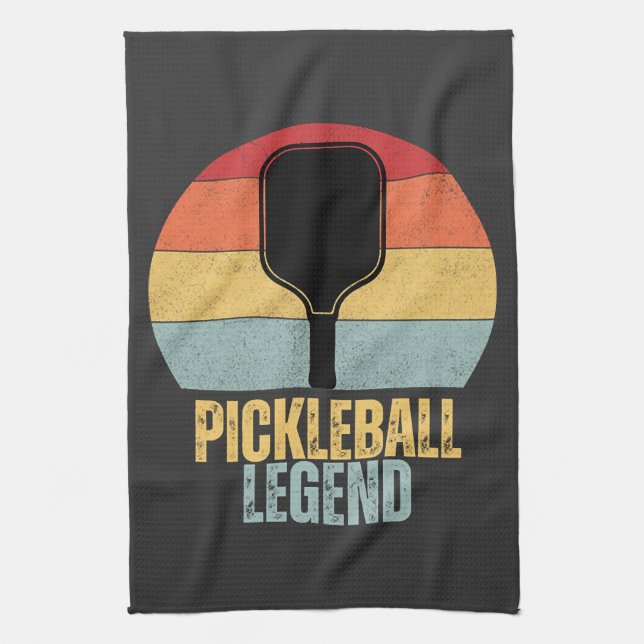 Lustige Pickleball-Legende Geschirrtuch (Vertikal)