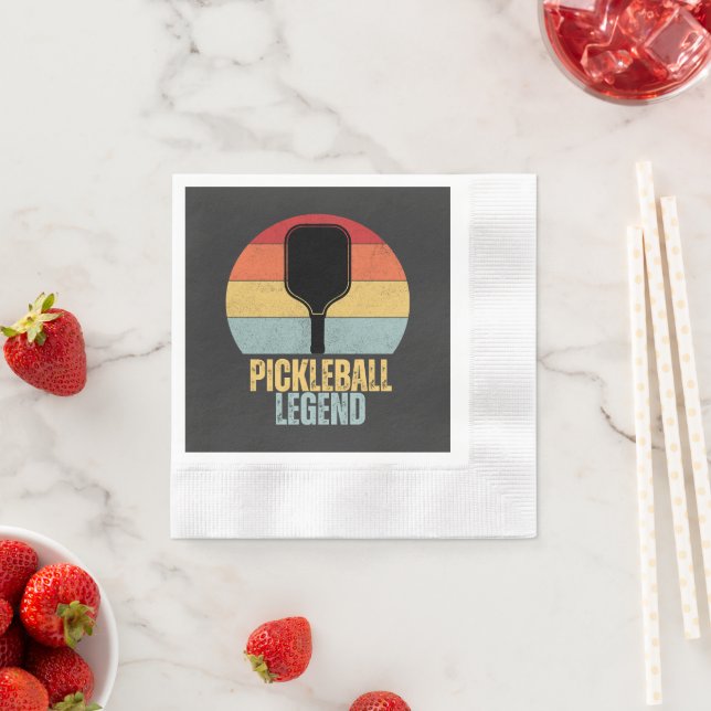 Lustige Pickleball-Legende Serviette (Beispiel)