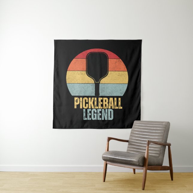 Lustige Pickleball-Legende Wandteppich (Beispiel)