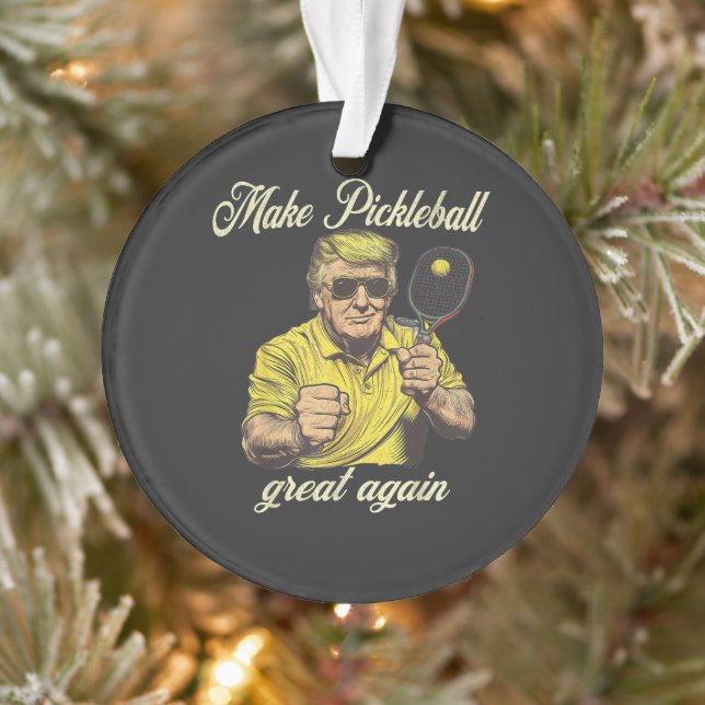 Lustige Pickleball-Liebhaber Grafiken Pickle Ball Ornament (Baum)