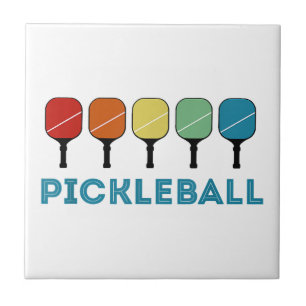 Lustige Pickleball Retro Vintage Fliese