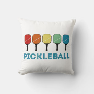 Lustige Pickleball Retro Vintage Kissen