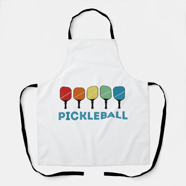 Lustige Pickleball Retro Vintage  Schürze (Vorderseite)