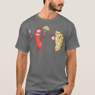 Lustige Pierogi Kielbasa Polnische Küche Food Humo T-Shirt