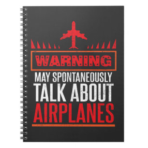 Lustige Pilot-und Flugzeug-Geschenke Notizblock
