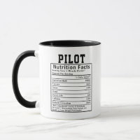 Lustige Piloten-Ernährungsfakten Airline-Kapitän-G