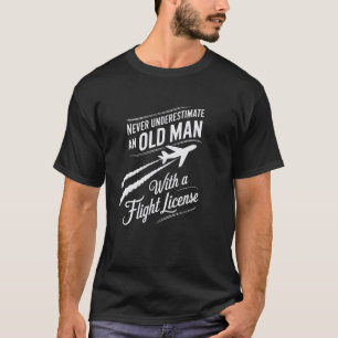 Lustige Pilotenkunst Flugzeug Flugbegeisterte für T-Shirt