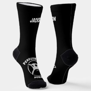 Lustige Pinguin-Anzug-Bande Socken
