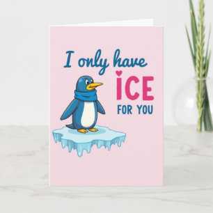 Lustige Pinguin-Eis-für-Dich-Karte Karte