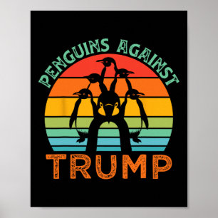 Lustige Pinguine gegen Trump Lustige Trump Zölle C Poster