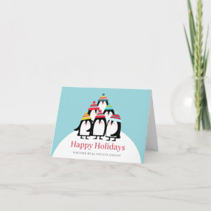 Lustige Pinguine Weihnachten Firmen Gruß