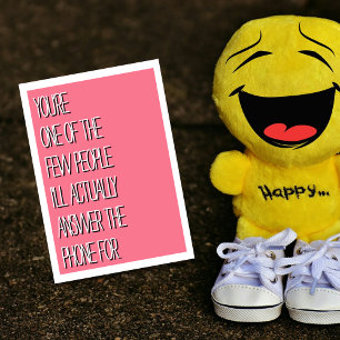 Lustige Pink Ich werde nur deine Telefonkarte bean Karte