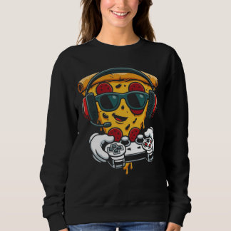Lustige Pizza-Gaming-Video für Gamer Snack Food Li Sweatshirt