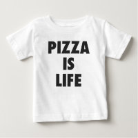Lustige Pizza ist Leben-Schnellimbiss-Druck