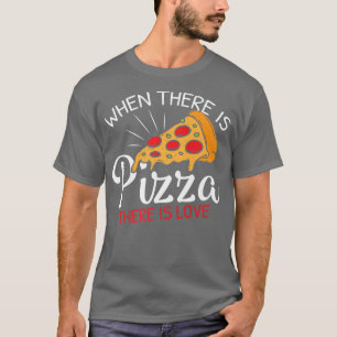 Lustige Pizza Ist Liebe Scheibe des Himmels Premiu T-Shirt