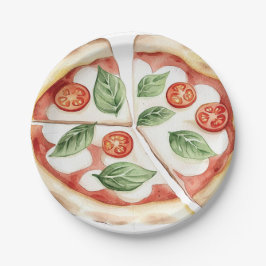 Lustige Pizza-Papierteller Pappteller