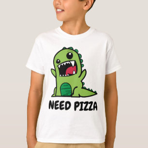 Lustige Pizza-Shirts für Kinder T-Shirt
