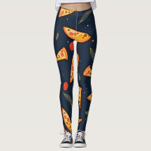 Lustige Pizzastück-Leggings