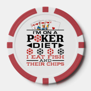 Lustige Poker-Diät-Chips-Spruch Pokerchips