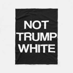 Lustige politische nicht Trump Weiße Anti-Trump-Po Fleecedecke