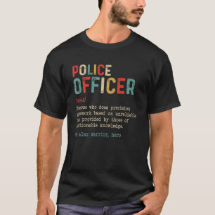 Lustige Polizeibeamten-Definition für Vintage T-Shirt