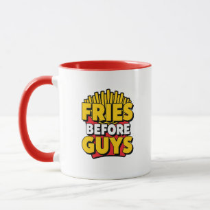 Lustige Pommes Frites für Foodies Tasse