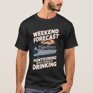 Lustige Pontoon-Kapitän-Kunst für Männer Frauen Po T-Shirt