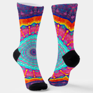 Lustige Pop-Art-Bunte Verrückte Socken