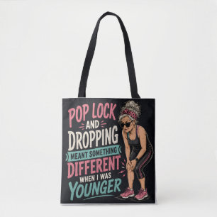 Lustige Pop-Lock-und-Drop-Tasche für ältere Mensch