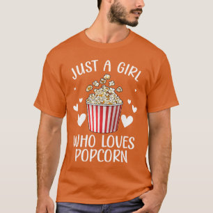 Lustige Popcorn-Art-Mädchen Frauen Popcorn Maiskör T-Shirt