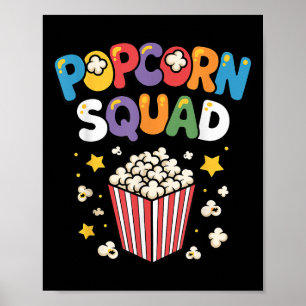 Lustige Popcorn-Kunst für Männer Frauen Kinder Pop Poster