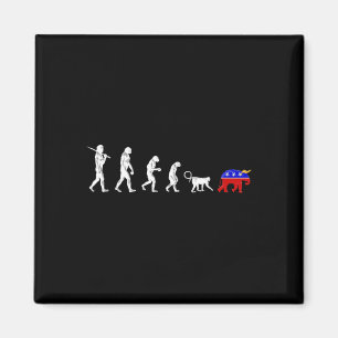 Lustige Pro-Demokraten Anti-Republikaner Devolutio Magnet