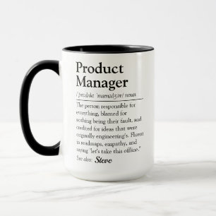 Lustige Produktmanager-Wörterbuch-Definitions-Schr Tasse