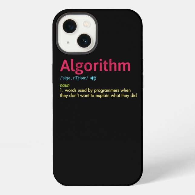 Lustige Programmierer Algorithmus Männer Frauen Ki iPhone Hülle (Rückseite)