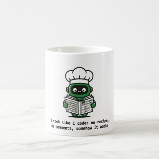 Lustige Programmierer-Tasse — Ich koche wie ich co Kaffeetasse