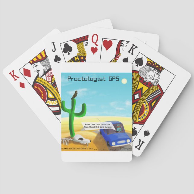 Lustige Proktologie Spielkarten (Rückseite)