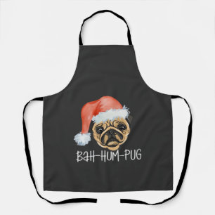 Lustige Pug Weihnachten Hund Mama Papa Pyjama Over Schürze