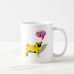 Lustige Pugs regieren Geschenke Tasse