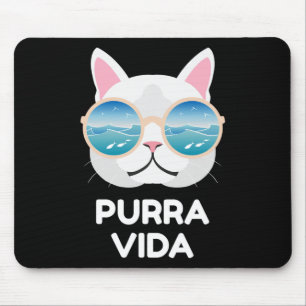 Lustige Pura Vida Katze - Costa Rica Surfen Surf W Mousepad
