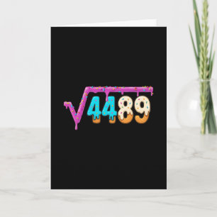 Lustige Quadratwurzel 4489 Eiscreme-Tropf-Mathe 67 Karte