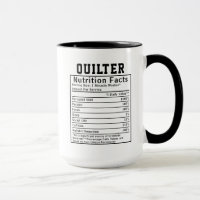 Lustige Quilter-Ernährungsfakten Stoffkünstler-Ges