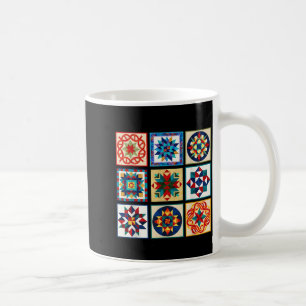Lustige Quiltstickerei Nähen Machen Sie Ein Quilt  Kaffeetasse