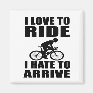 lustige Radfahren Inspirierende Zitate Magnet
