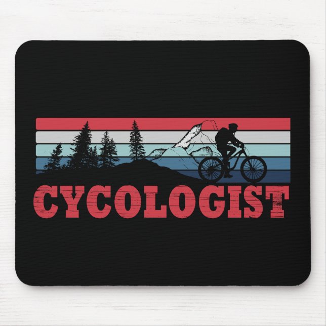 Lustige Radfahrerrente - Cycologist  Mousepad (Vorne)