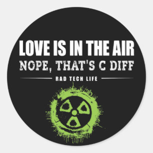 Lustige Radiologie, Nope, das C Diff ist Runder Aufkleber