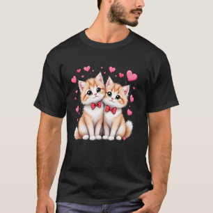 Lustige Ragdoll Frohen Meowentinstag Katze Valenti T-Shirt
